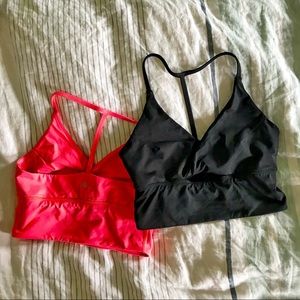 Two Lululemon bras